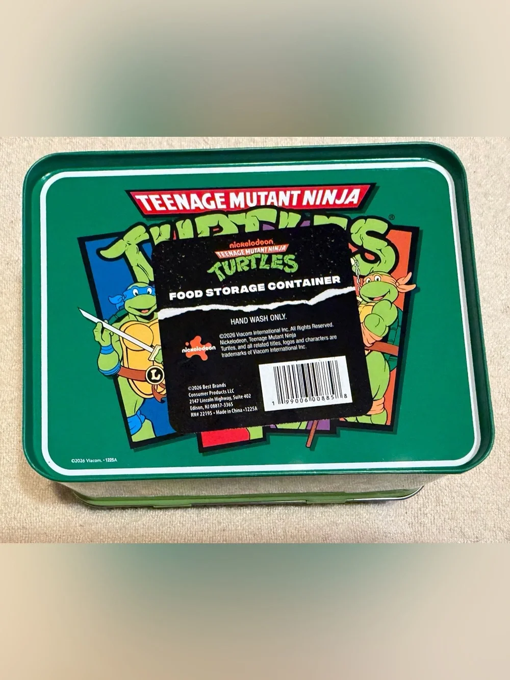 Teenage Mutant Ninja Turtles Green Lunchbox & Meal prep Containers NEW